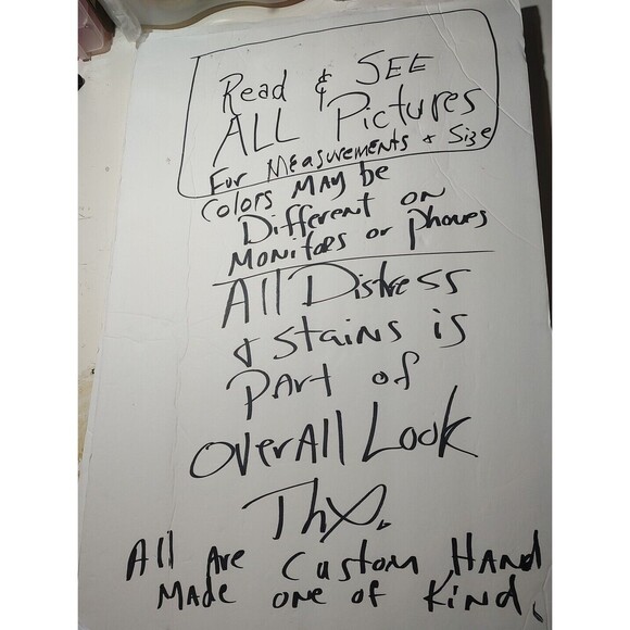 Denim Chaps Style Kendall Custom Cut Biker Jeans Distressed Custom VTG Hippie 27 - Picture 6 of 12